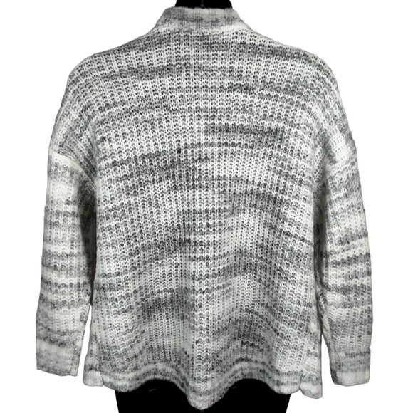 TORRID Cocoon Cardigan Sz 0  L/12 Heather Grey Brushed Fleece Knit 16301641 - Picture 5 of 15